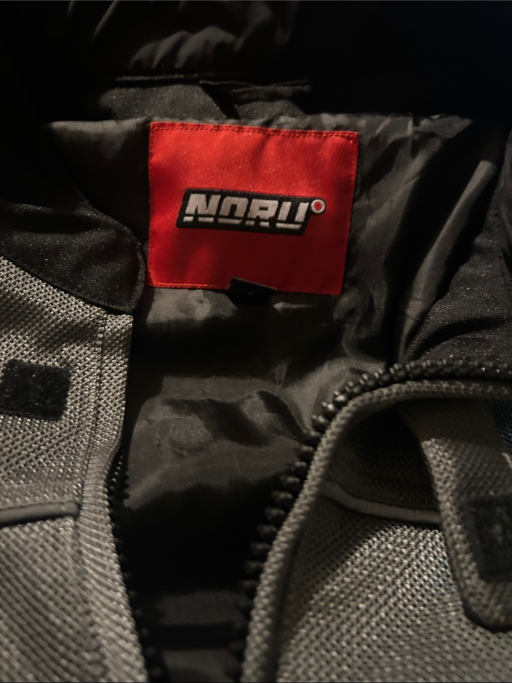 NOR Mesh Panel Motorcycle Jacket - Black & Gray